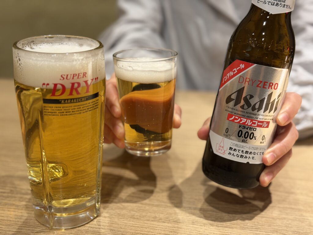 うなぎ和食しら河 ビールで乾杯