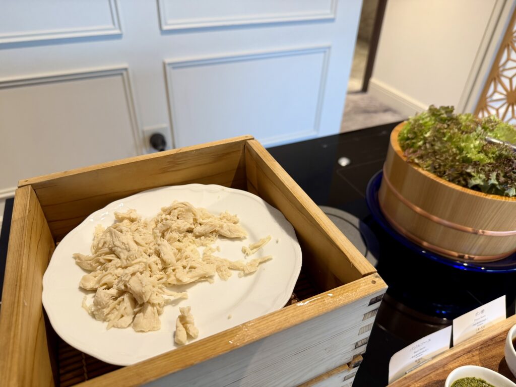 名古屋観光ホテル エスパシオラウンジ 蒸し鶏