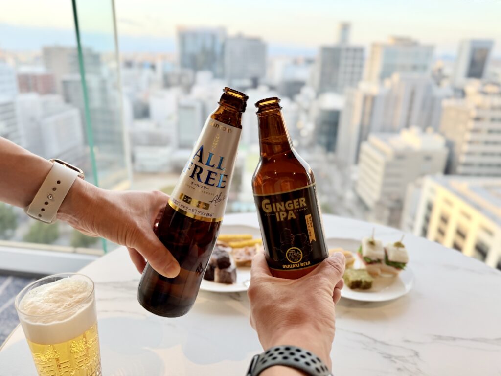名古屋観光ホテル エスパシオラウンジ クラフトビールで乾杯
