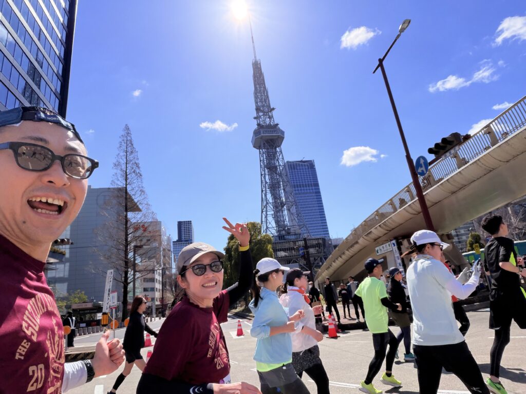 名古屋シティマラソン 中部電力MIRAI TOWER