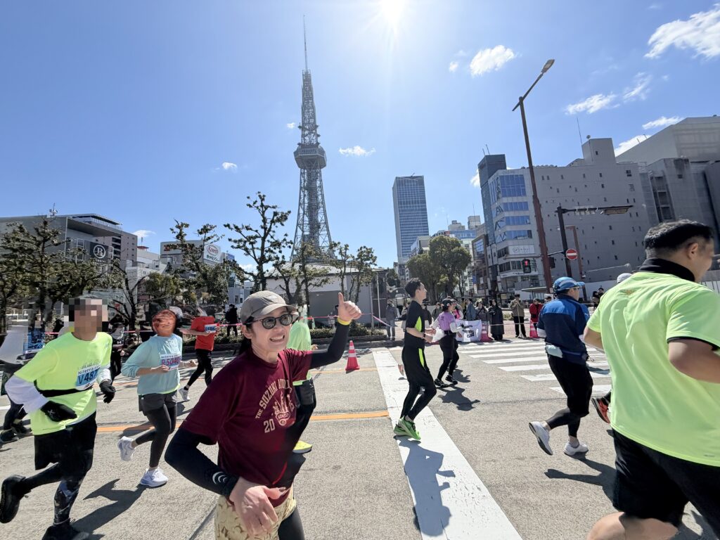 名古屋シティマラソン 中部電力MIRAI TOWER