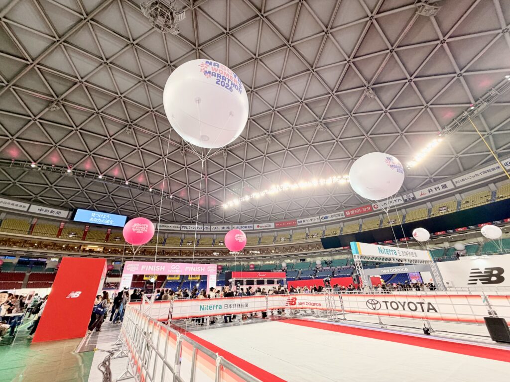 名古屋ウィメンズマラソン ゴール会場の雰囲気