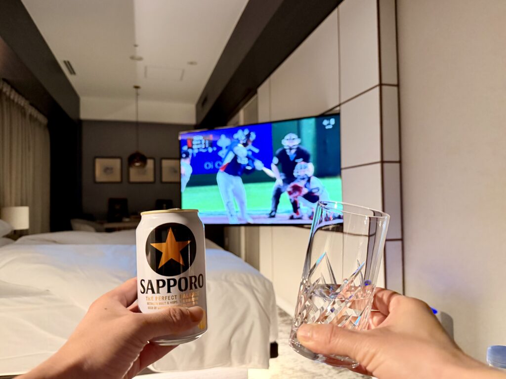 名古屋観光ホテル エスパシオ(SLH)客室 夜はやっぱり部屋飲み