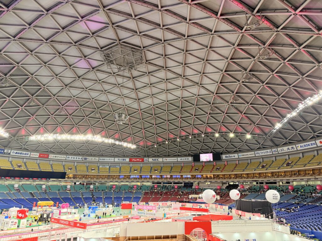 名古屋シティマラソン 大会当日のバンテリンドーム内