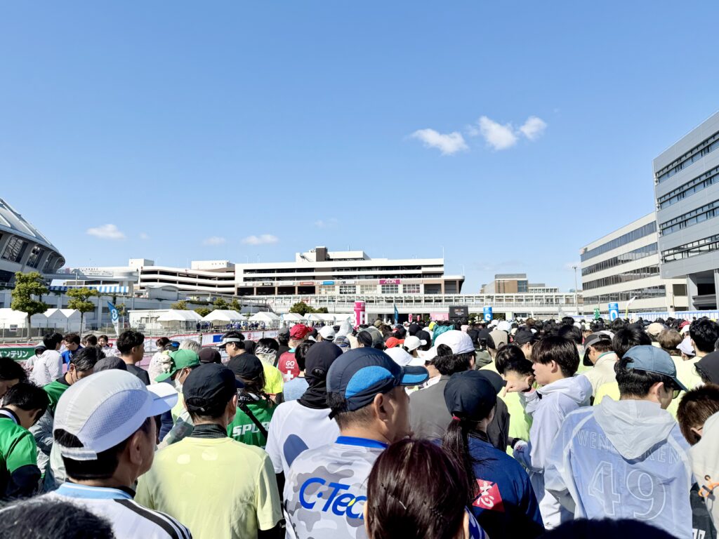 名古屋シティマラソン 整列の様子