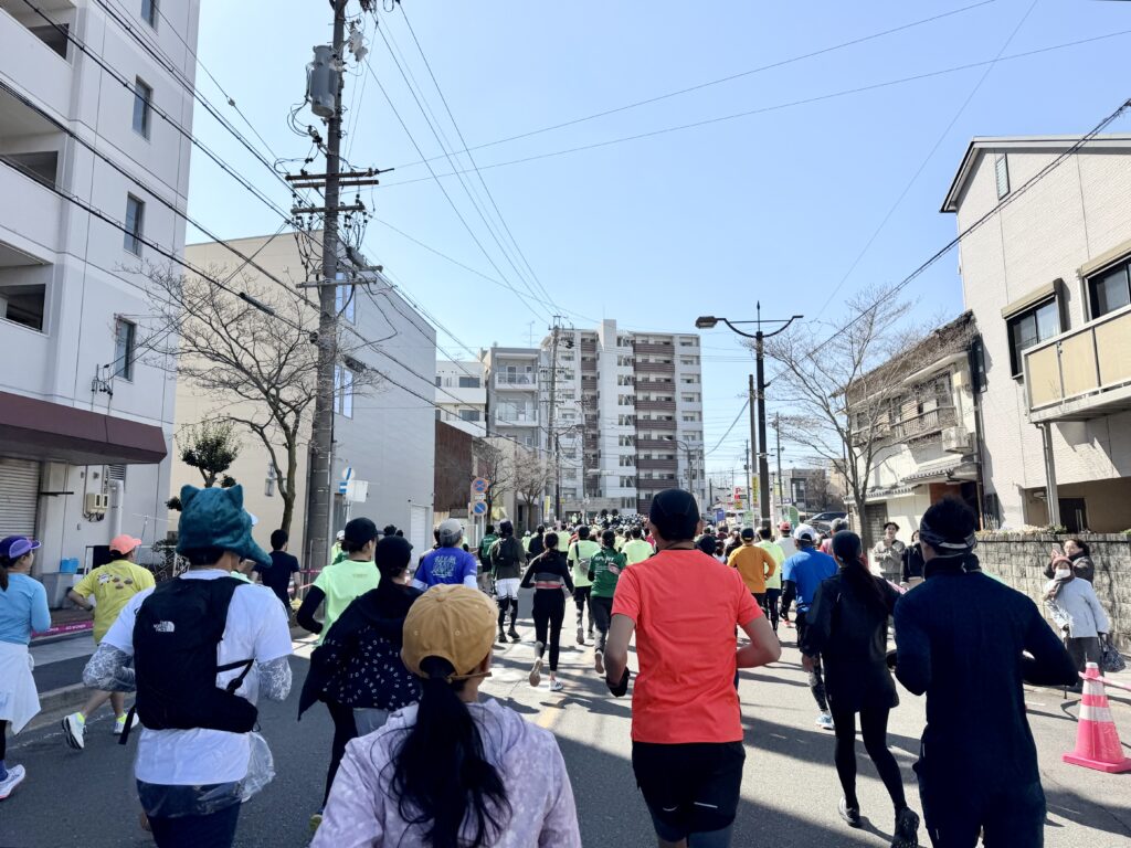 名古屋シティマラソン スタート直後の様子