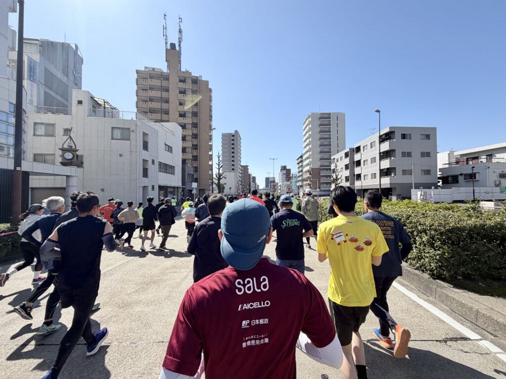 名古屋シティマラソン コース前半の様子