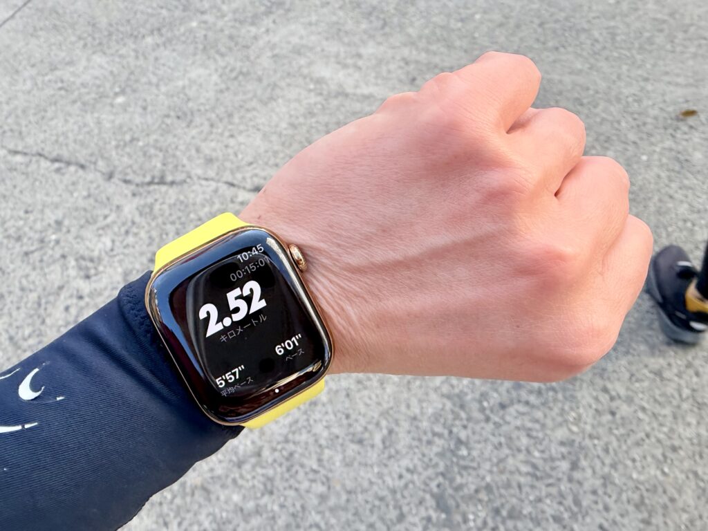 名古屋シティマラソン 2.5km通過時の計測内容