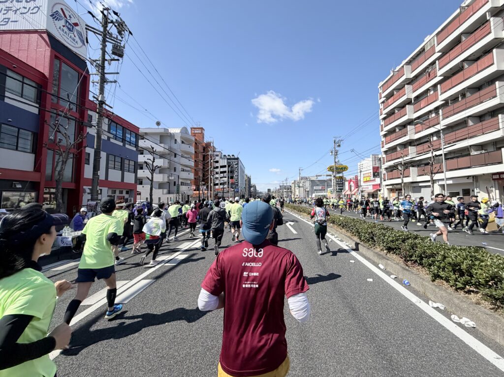 名古屋シティハーフマラソン 中盤の様子