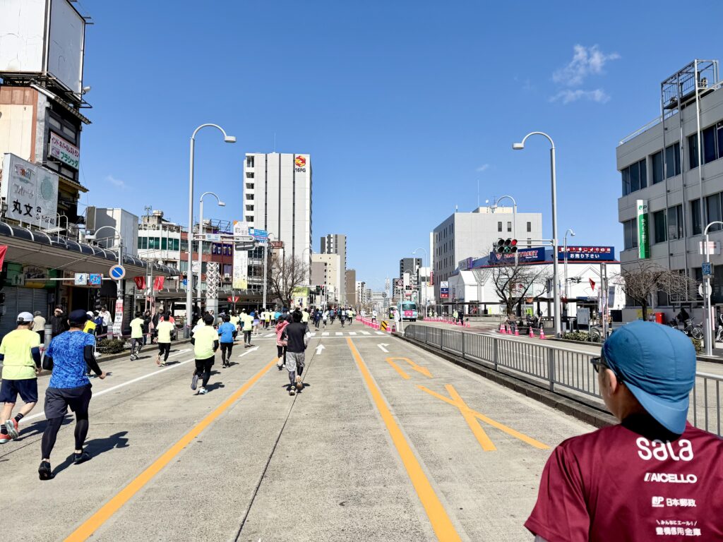 名古屋シティハーフマラソン 中盤の様子