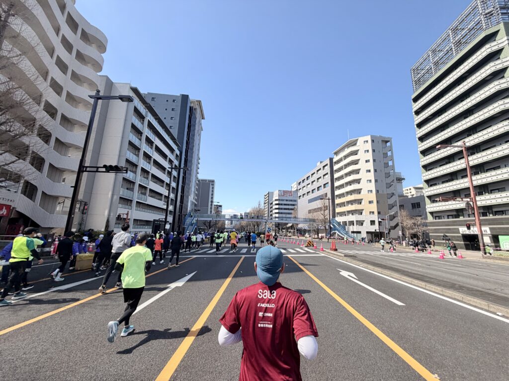 名古屋シティハーフマラソン 桜通をラン