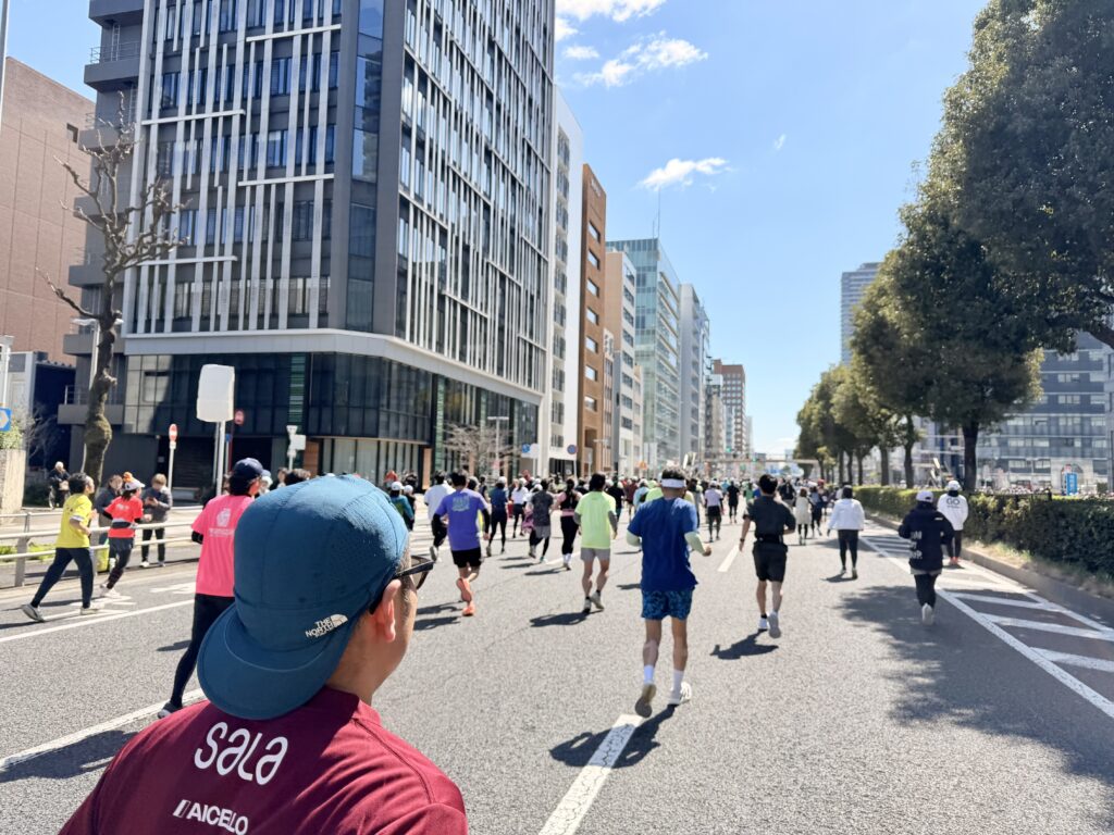 名古屋シティハーフマラソン ゴール直前の様子