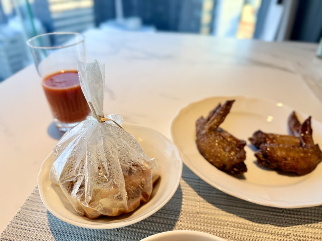 名古屋観光ホテル エスパシオラウンジ 朝食で食べたサーモンの味噌仕立て
