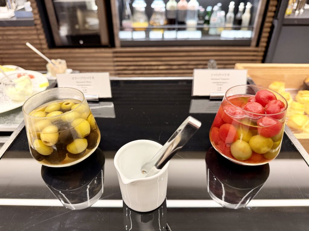 名古屋観光ホテル エスパシオラウンジ イブニングライトミールの軽食