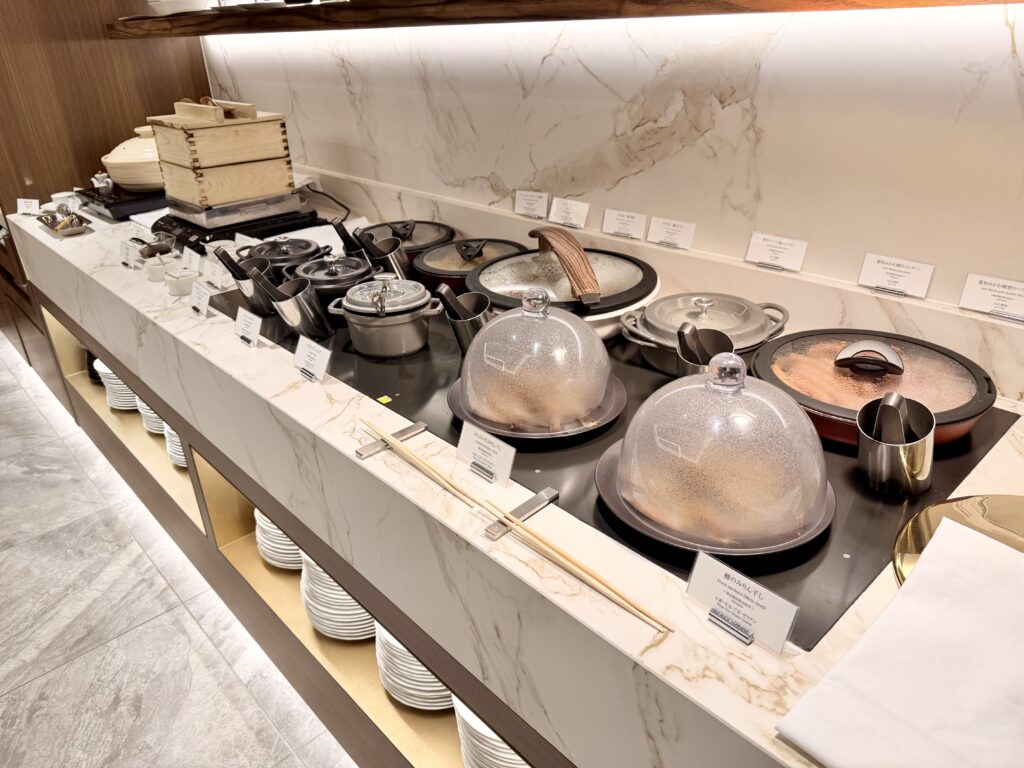 名古屋観光ホテル エスパシオラウンジ 朝食 ホットミールコーナー