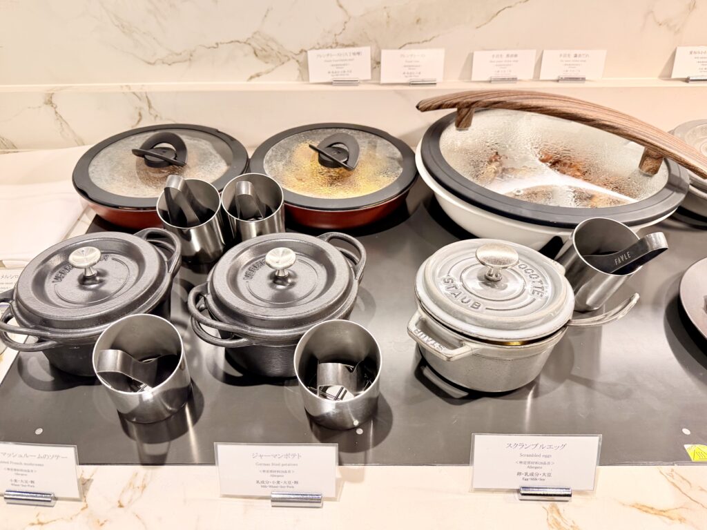 名古屋観光ホテル エスパシオラウンジ 朝食 ホットミールコーナー