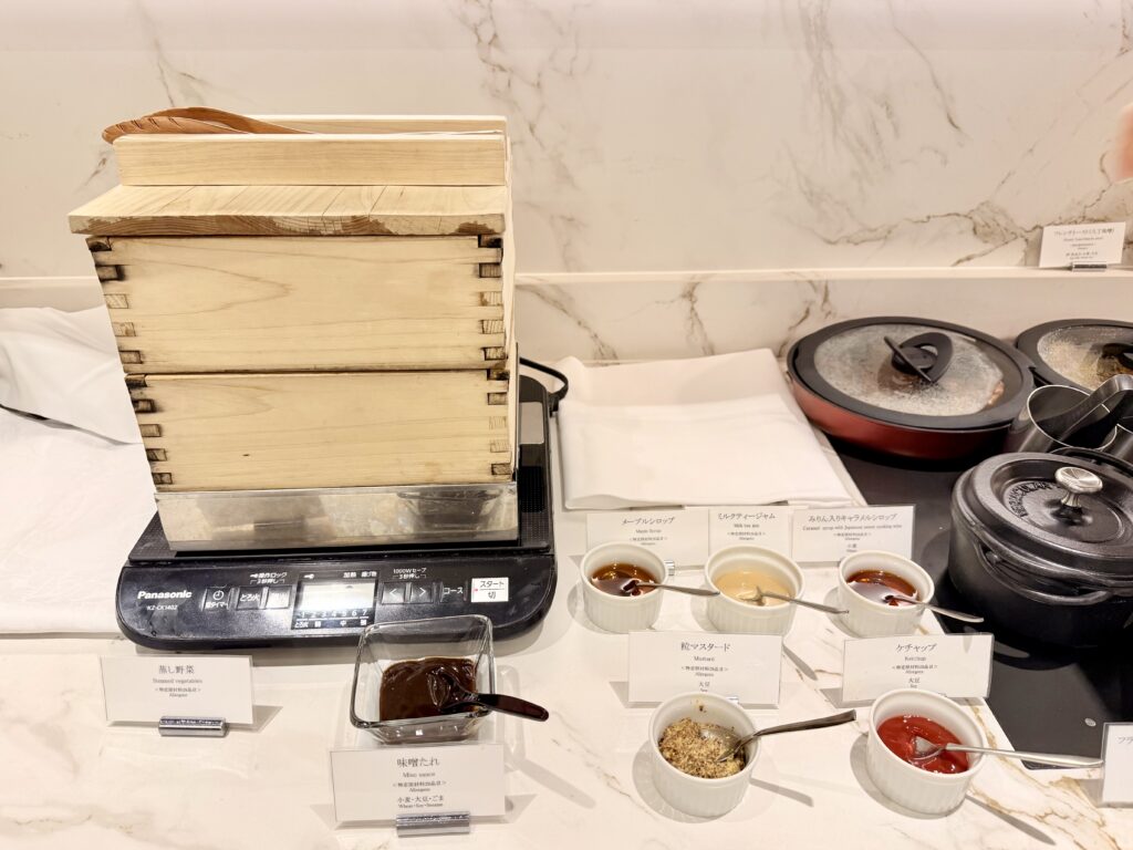 名古屋観光ホテル エスパシオラウンジ 朝食 蒸し野菜