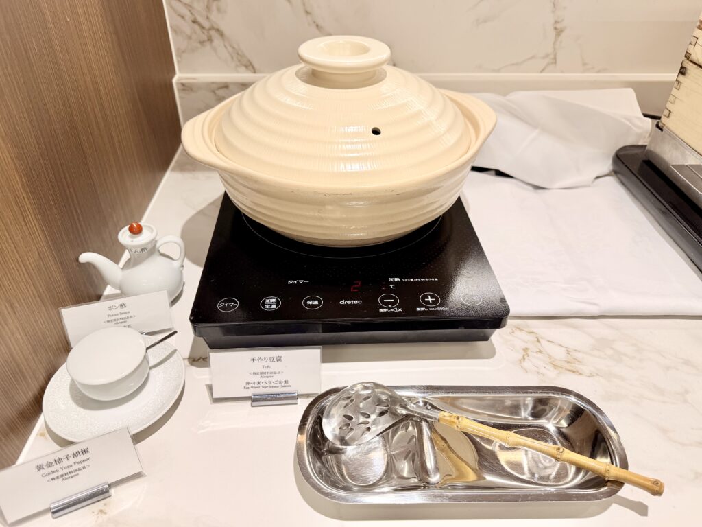 名古屋観光ホテル エスパシオラウンジ 朝食 手作り豆腐