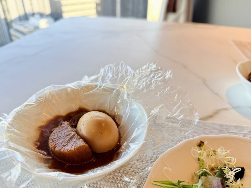 名古屋観光ホテル エスパシオラウンジ 朝食で食べた味噌おでん
