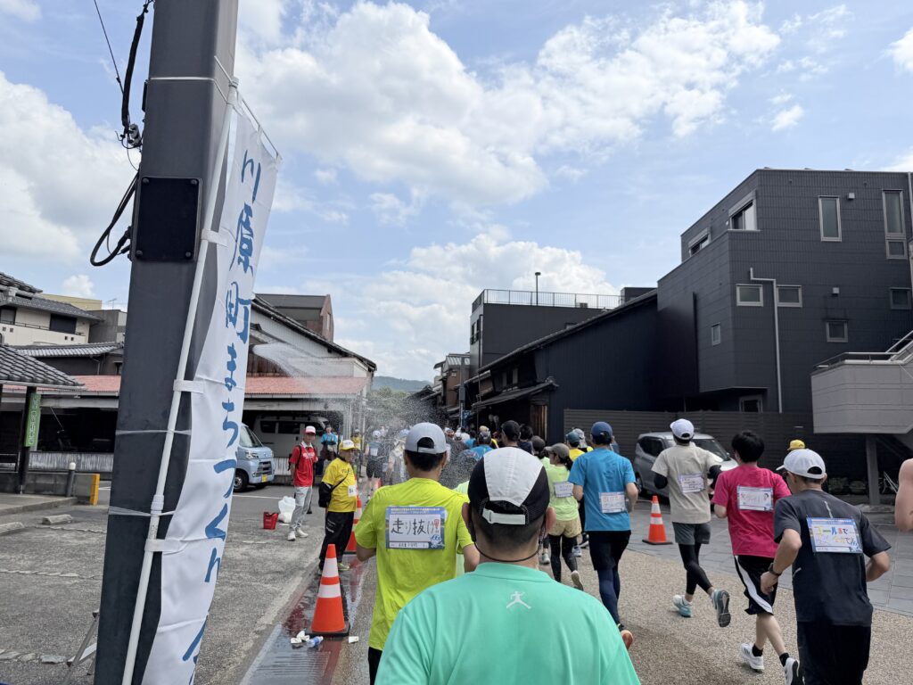 ぎふ清流ハーフマラソン 河原町エリア シャワー