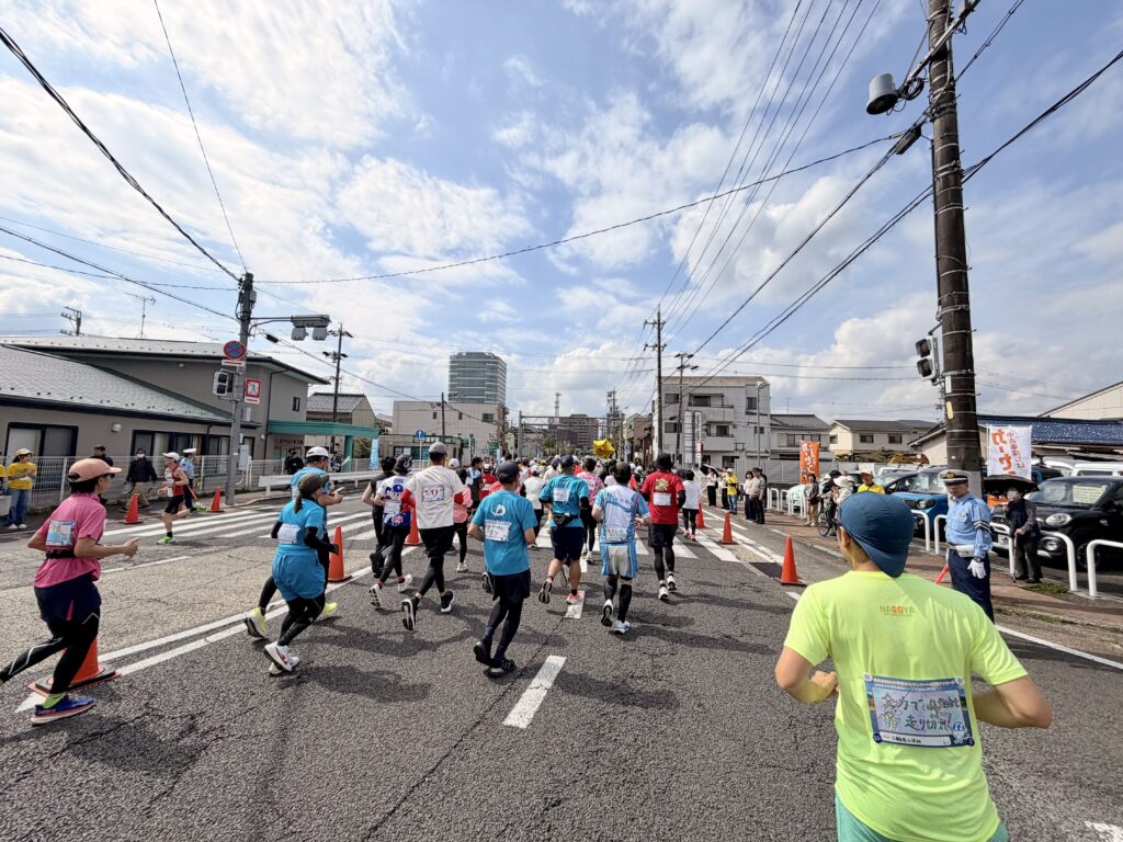 ぎふ清流ハーフマラソン 岐阜駅を目指す市街地エリア