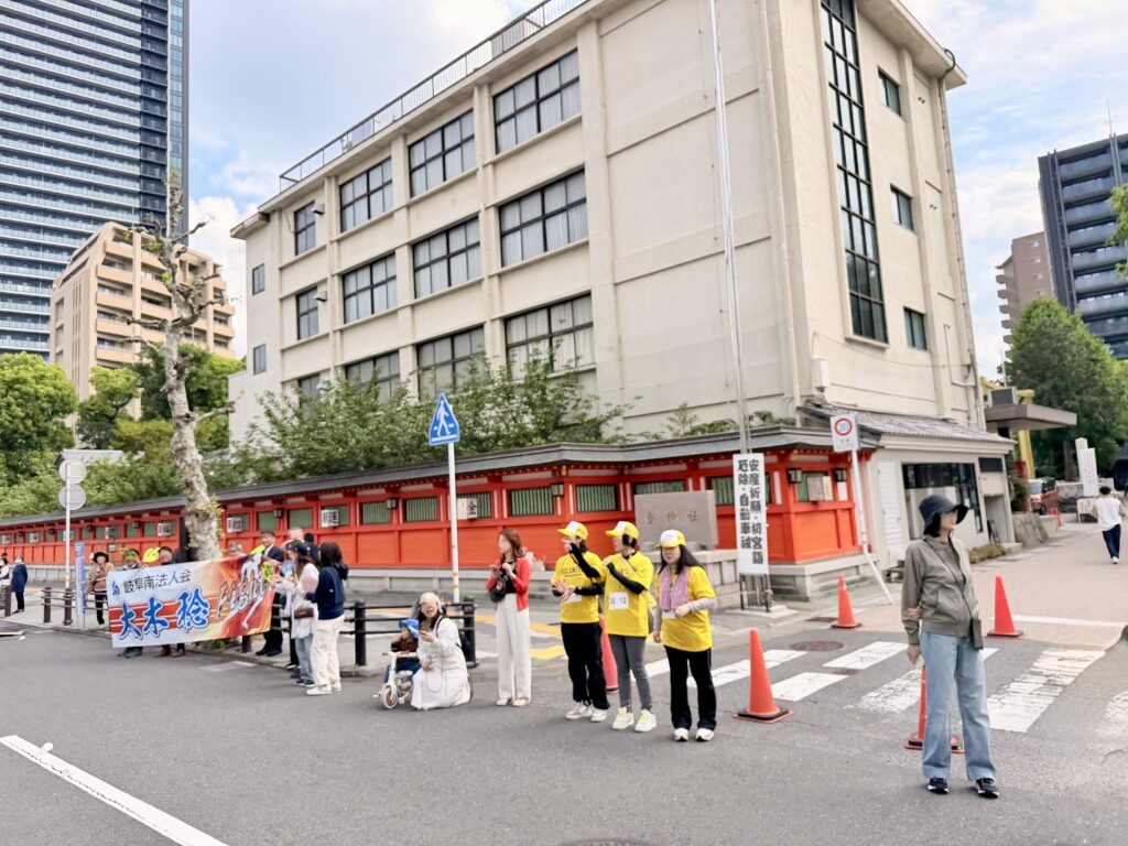 ぎふ清流マラソン2026 金神社前を通過