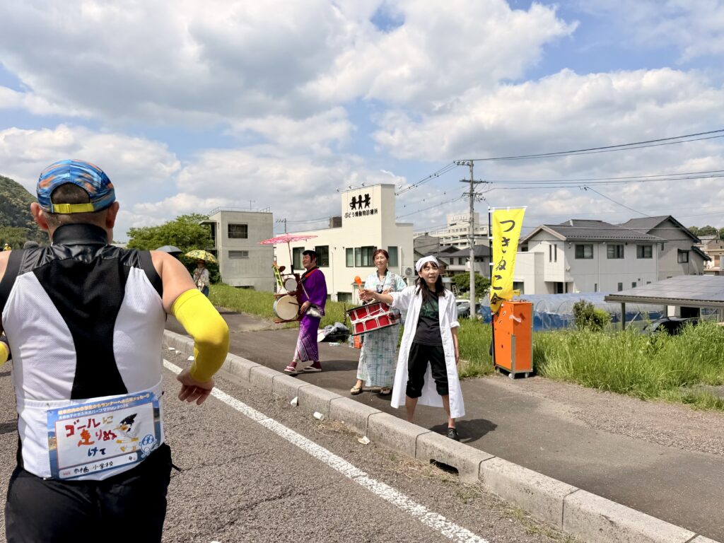ぎふ清流ハーフマラソン 長良川沿いの様子