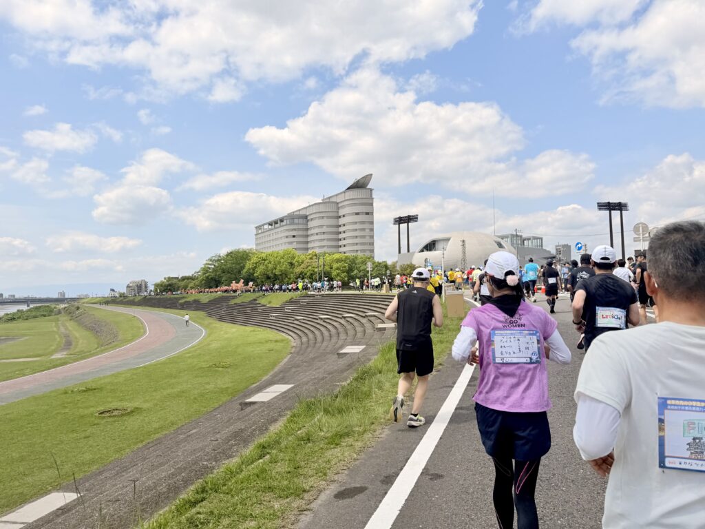 ぎふ清流ハーフマラソン 高橋尚子ロードを発見