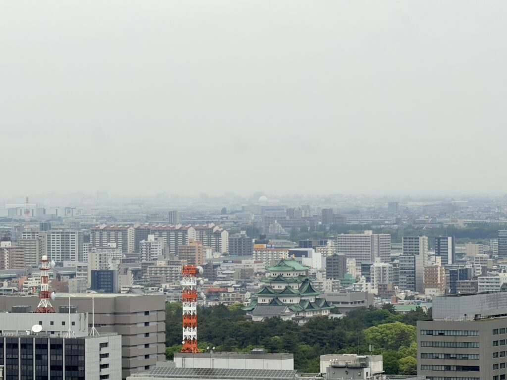 ザタワーホテルナゴヤ 貸切展望台から見る名古屋城