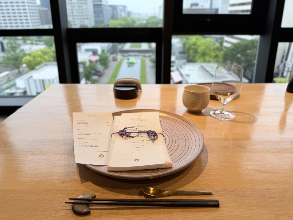 ザタワーホテルナゴヤ 朝食 テーブルセッティング