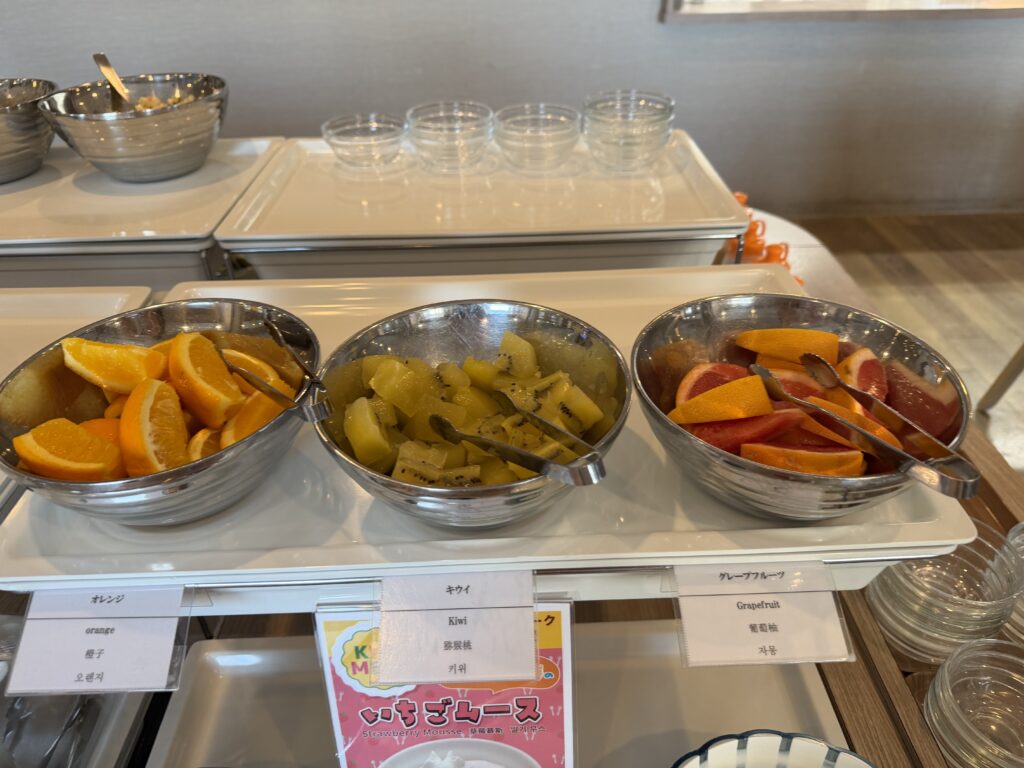 ドーミーイン岐阜駅前の朝食 フルーツ