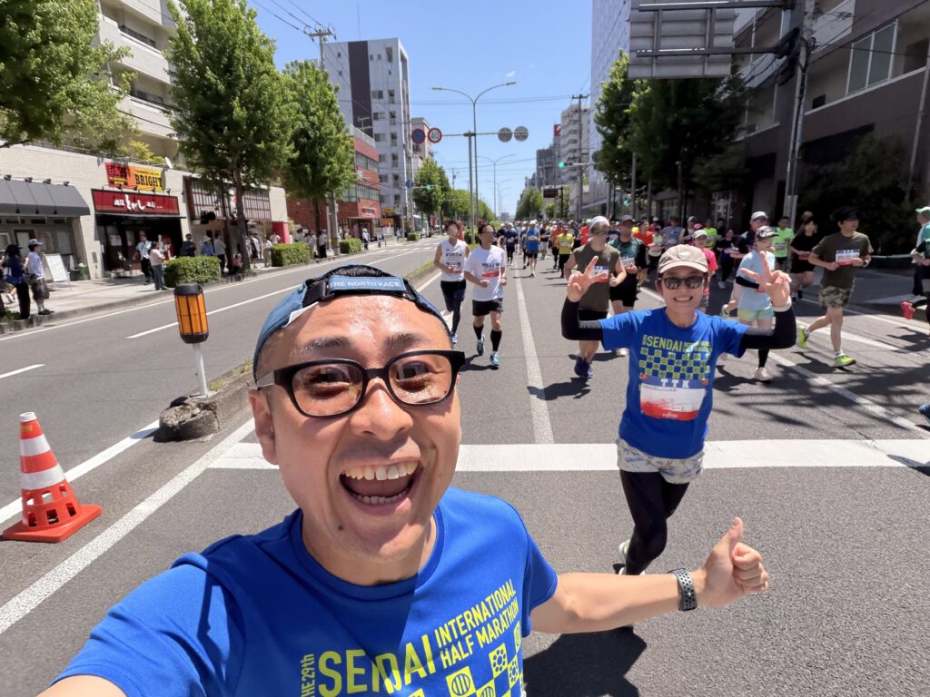 仙台国際ハーフマラソン 前半の余裕の時