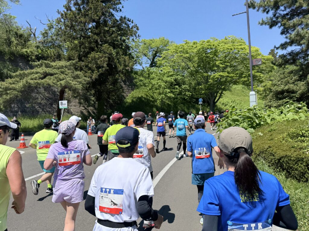 仙台国際ハーフマラソン 8km地点