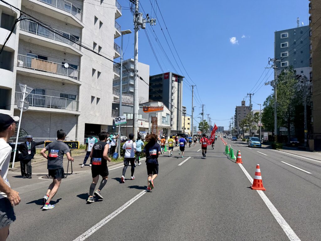仙台国際ハーフマラソン 20km地点