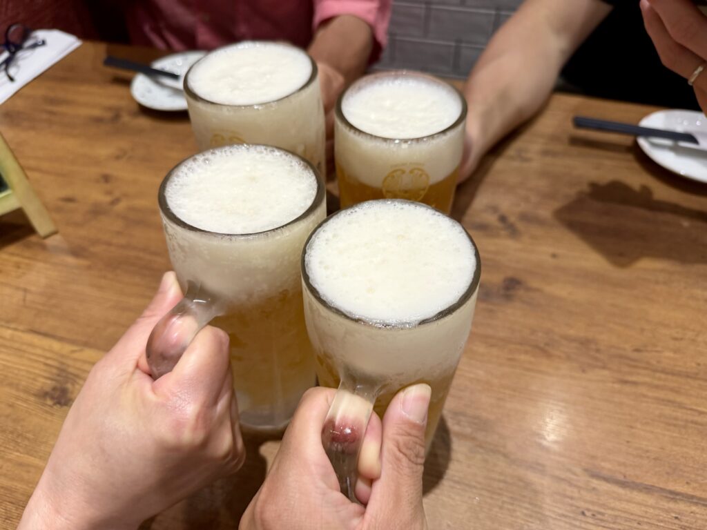 仙台国際ハーフマラソン お疲れ様会 乾杯
