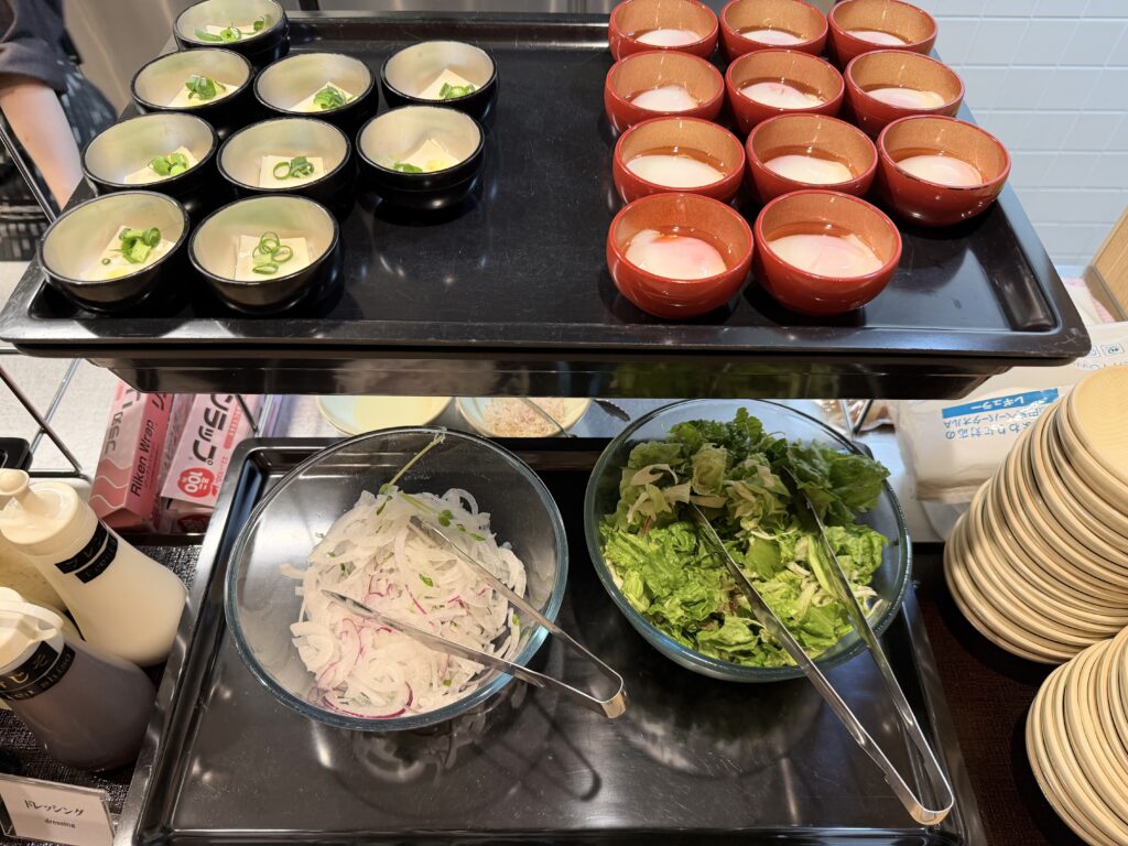 御宿野乃仙台 朝食 サラダ 小鉢
