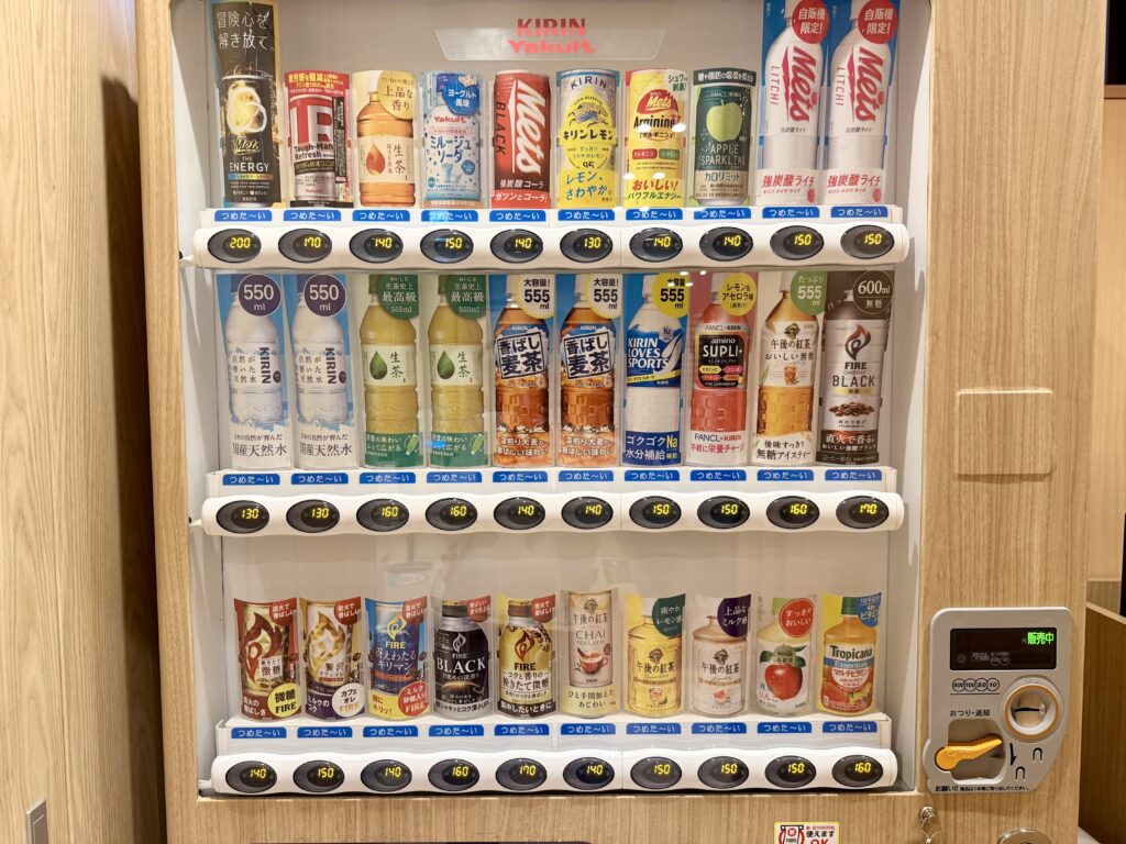 御宿野乃仙台 1階の自動販売機