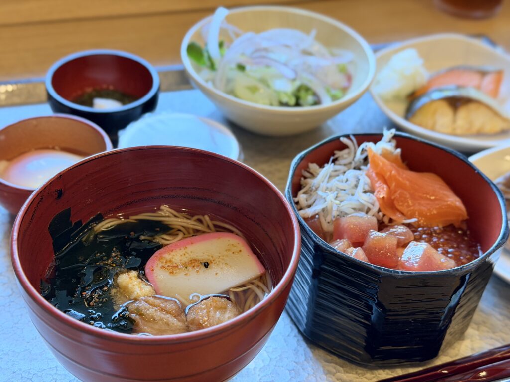 御宿野乃仙台 朝食で食べた麺