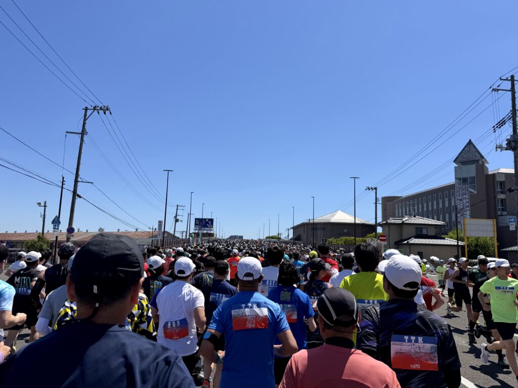 仙台国際ハーフマラソン 薬師堂橋の陸橋