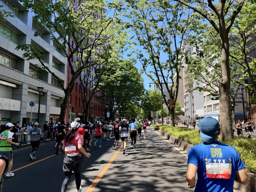 仙台国際ハーフマラソン 新緑の青葉通り