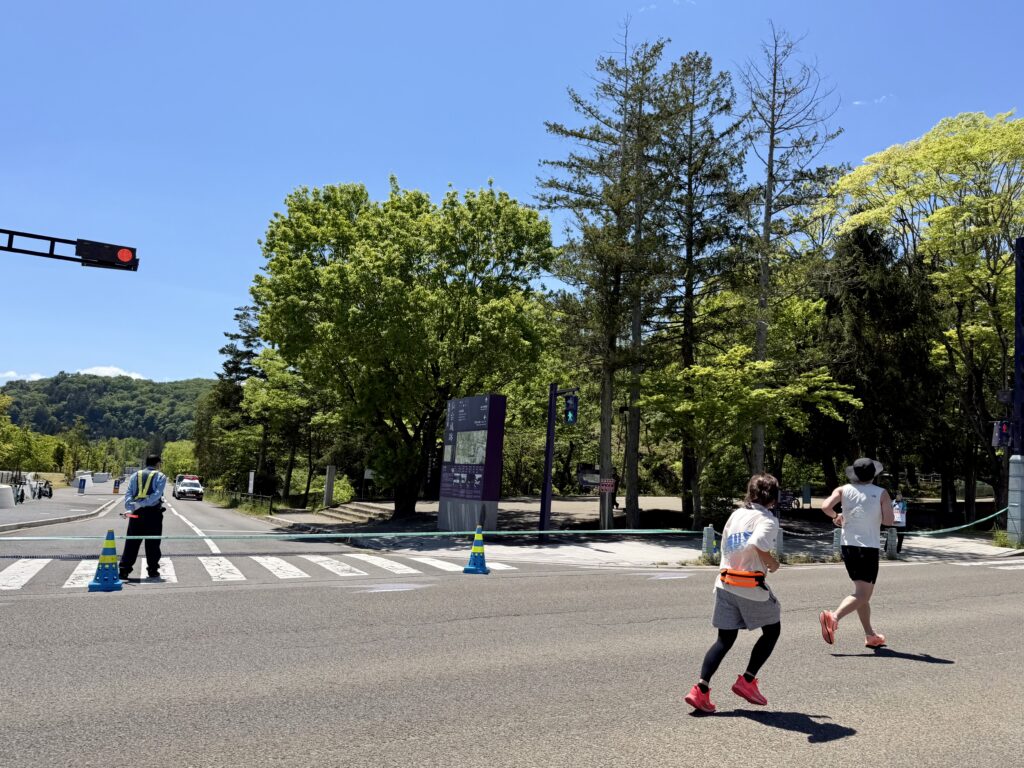 仙台国際ハーフマラソン 仙台城跡に続く青葉山公園