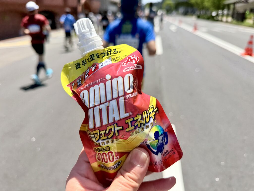 仙台国際ハーフマラソン アミノバイタル補給
