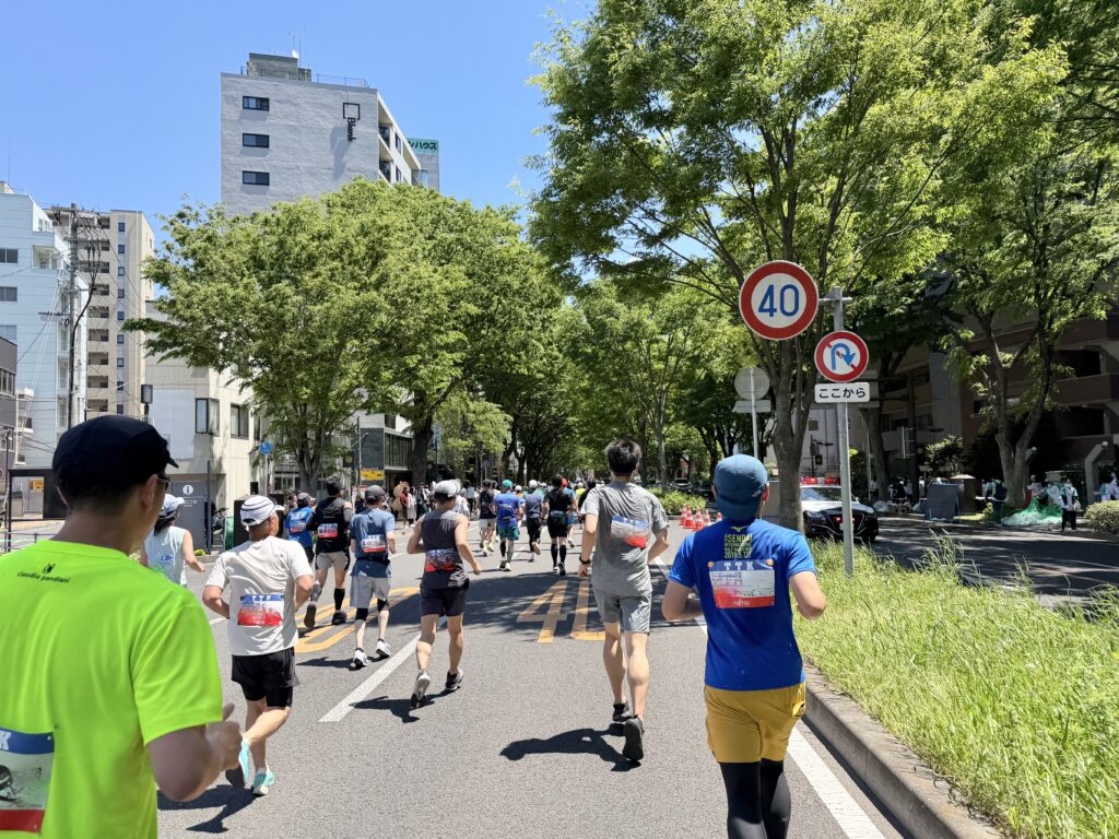 仙台国際ハーフマラソン 青葉通りへ戻ってきた
