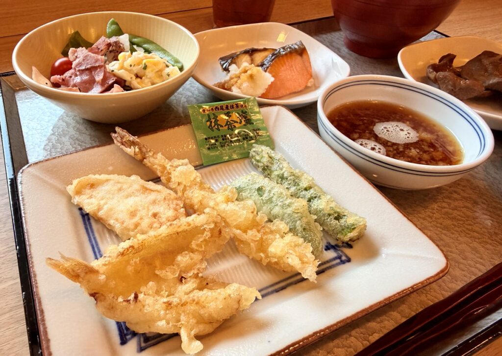 御宿野乃仙台 朝食でいただいた天ぷら