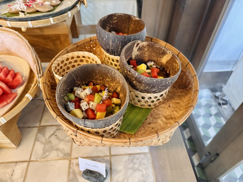ケープファーンホテル 朝食ビュッフェ フルーツサラダ