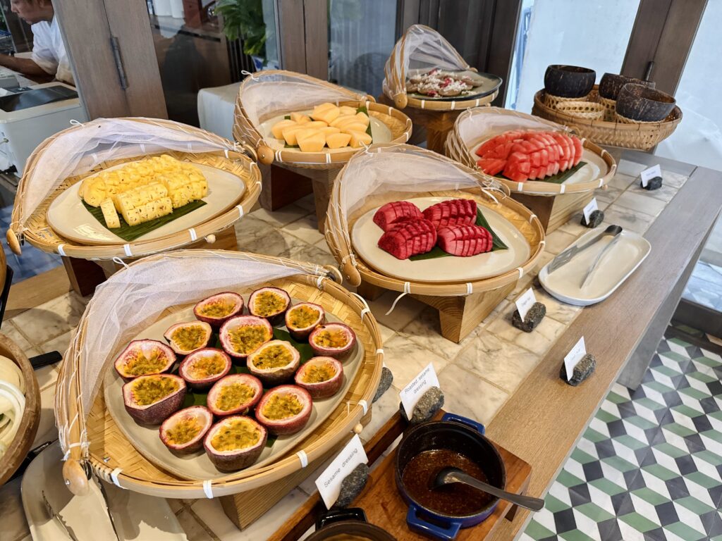 ケープファーンホテル 朝食ビュッフェ フルーツコーナー