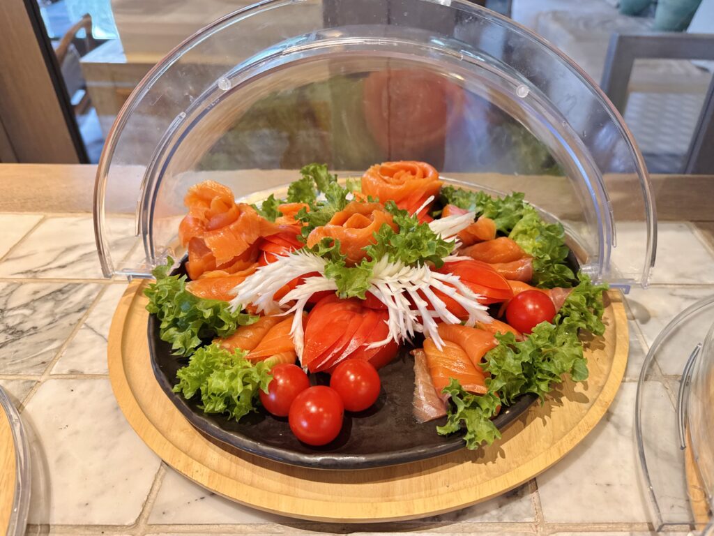 ケープファーンホテル 朝食ビュッフェ サーモン