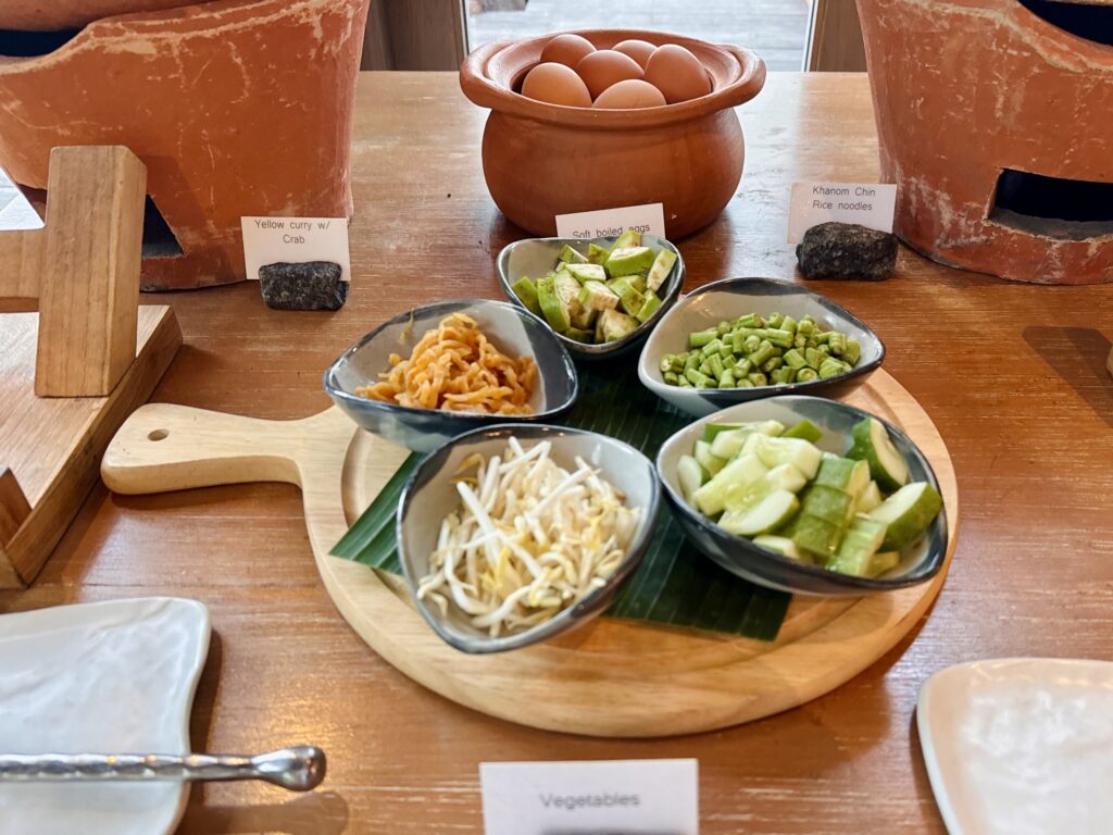 ケープファーンホテル 朝食会場 ヌードルステーション