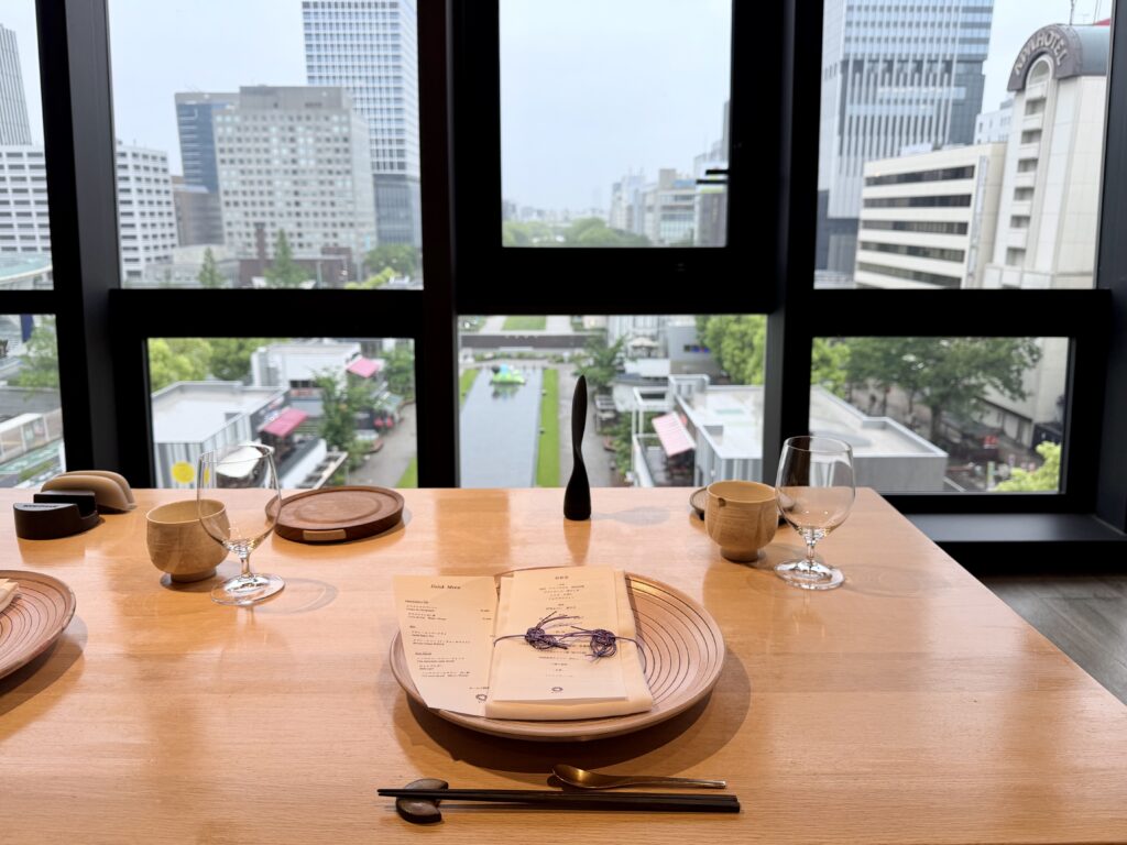 ザタワーホテルナゴヤ 朝食 テーブルセッティング