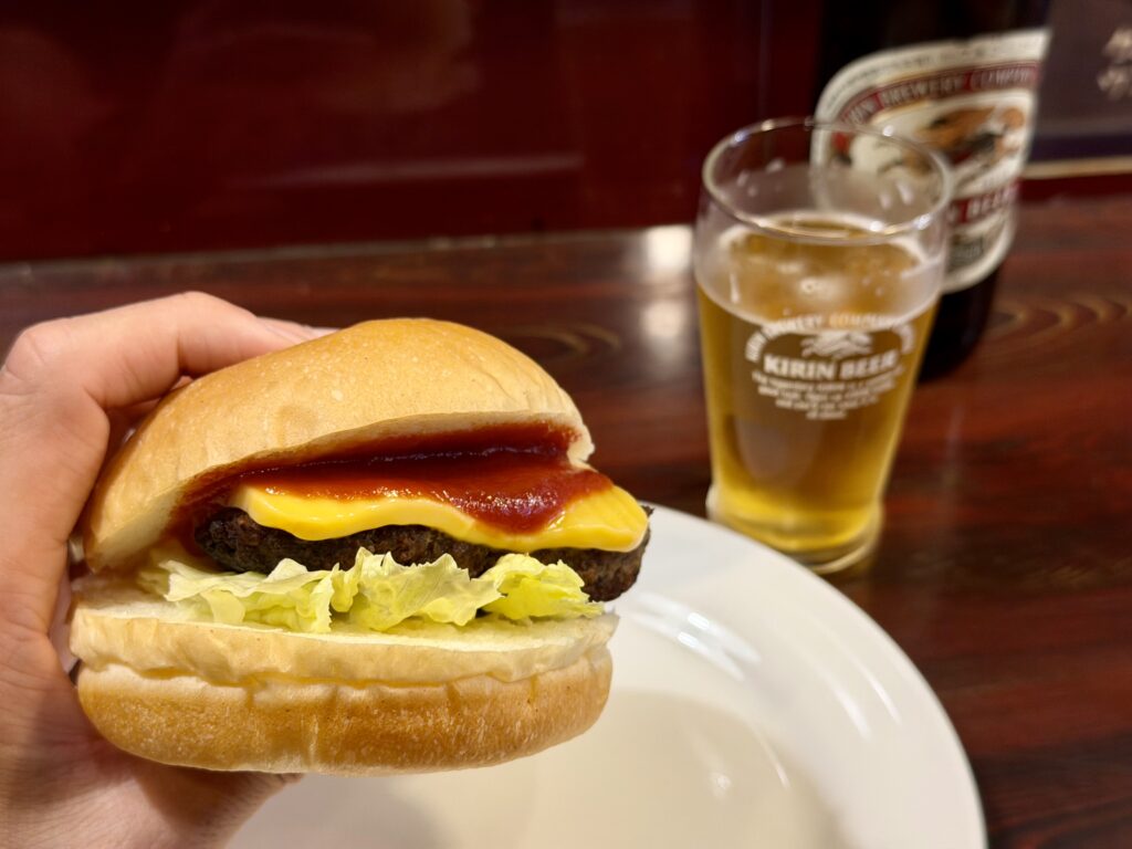 ほそやのサンド チーズバーガー